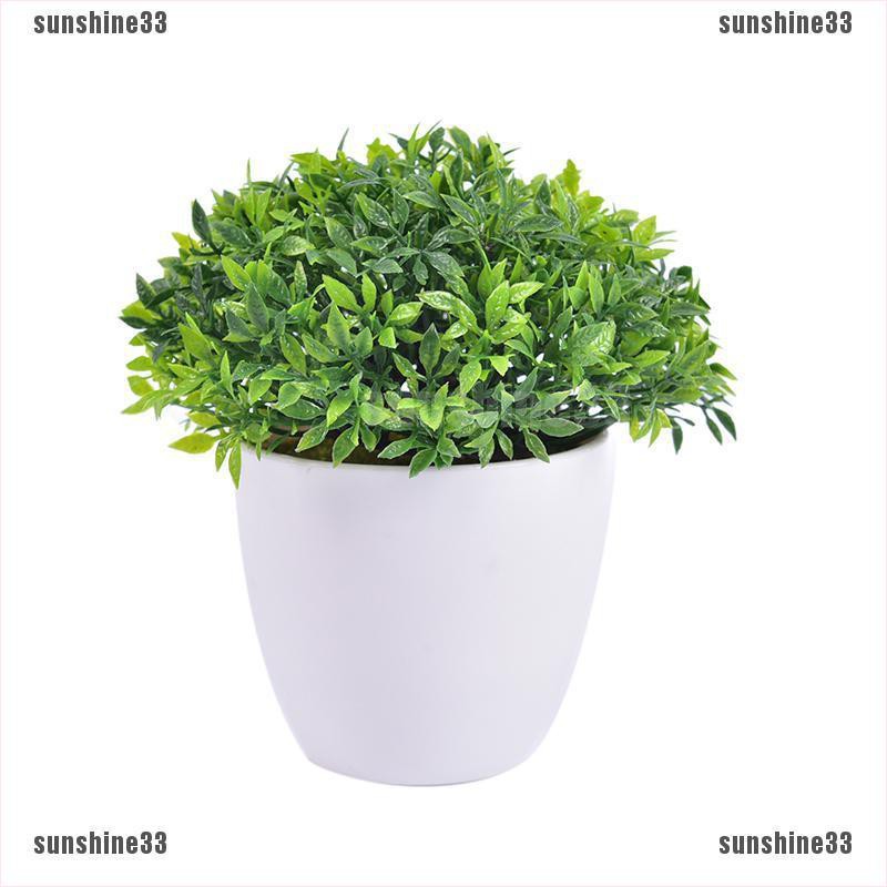Chậu cây nhân tạo xinh xắn dùng trang trí nhà cửa
