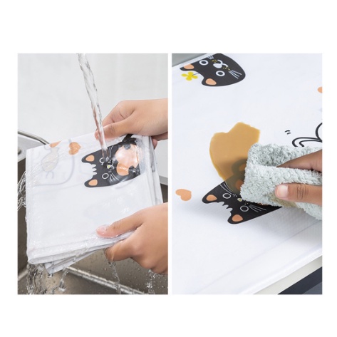 [ MẪU MỚI] Tấm Phủ Bảo Vệ Lò Vi Sóng Cao Cấp Chất Liệu PE Chống Thấm Nước 88311 Korea Store 88