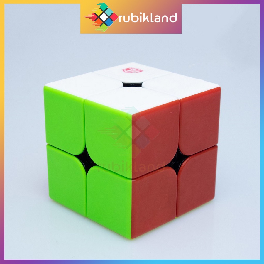 Rubik 2x2 QiYi X-man Flare 2x2 M XMD Rubic 2 Tầng Có Nam Châm Stickerless Không Viền (Hãng Mod) Đồ Chơi Trí Tuệ Trẻ Em