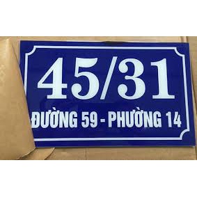 Bảng Số Nhà Trọ - Biển Số Nhà Giá Rẻ Dùng Cho Chung Cư, Tập Thể, Xóm Trọ, Bằng Alu, Mica Xanh