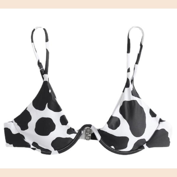 Bikini In Hoạ Tiết Bò Sữa Có Đệm Mút Nâng Ngực