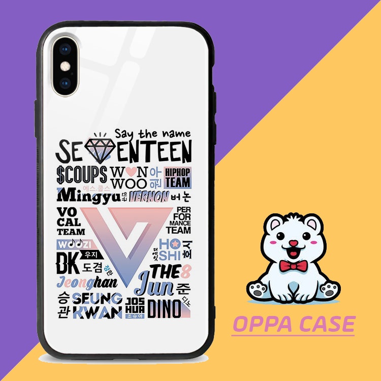 Ốp Lưng Hình Kpop Seventeen Kim Cương 7/7Plus/8/8Plus/X/Xs/Xs Max/11/11 Promax/12 /12 Pro Max Lpc12121007