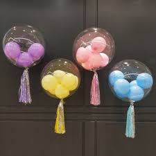 Bóng galaxy trong suốt 18" 24" 32"