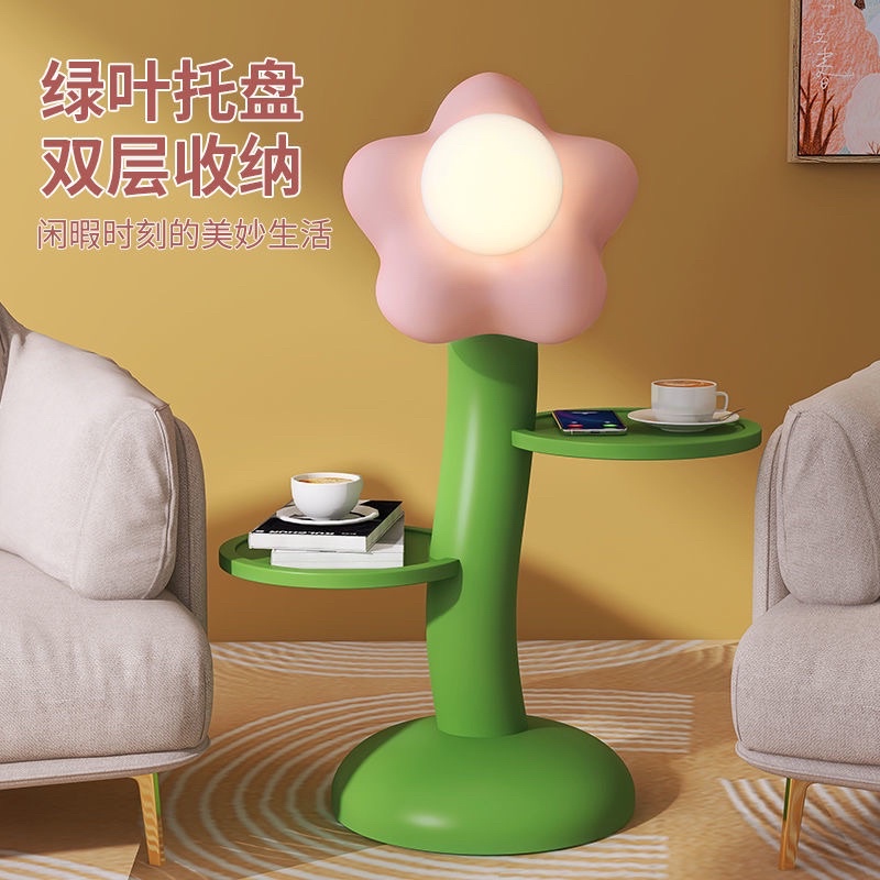 Đèn ngủ kèm khay để đồ phong cách hàn quốc