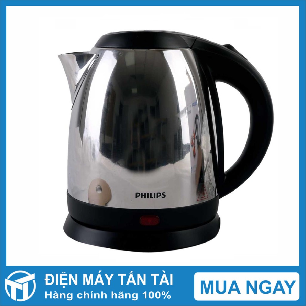 Bình siêu tốc Philips 1.2 lít HD9303 Công suất 1800 W,  Dung tích 1.2 lít, Inox cao cấp SUS 304,  Tự ngắt khi nước sôi