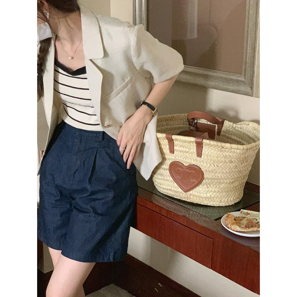 Áo Khoác Mỏng Ngắn Tay Phong Cách Retro Cá Tính 52597 | BigBuy360 - bigbuy360.vn