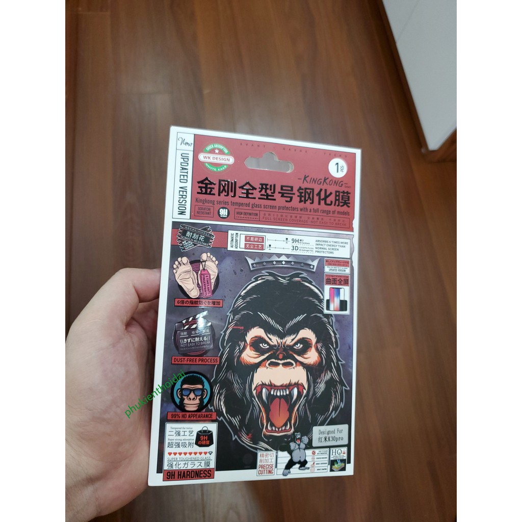 Cường lực Kingkong Redmi K30 Pro / K40 / Poco F3 / K50 / K40 Gaming / K50 Gaming /K50 Ultra Full màn trơn mượt chất đẹp