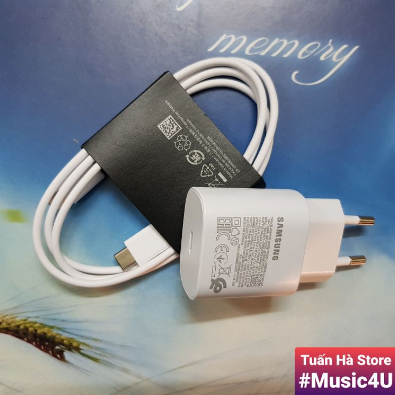 Củ sạc siêu nhanh EP-TA800 25W USB Type C cho Samsung S20 S21 S22 Note 10 Note 20 Plus Tuấn Hà Store