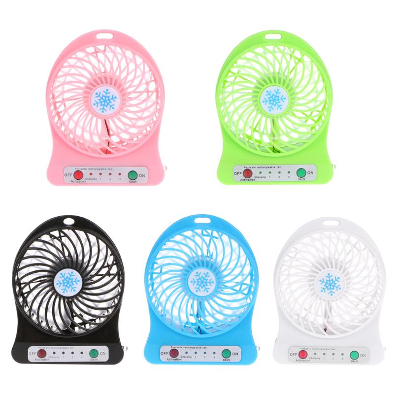 Quạt Usb Mini Để Bàn Gắn Kèm Đèn Led