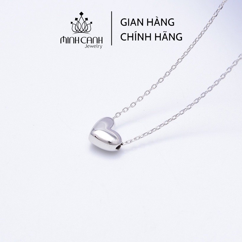 Dây Chuyền Bạc Ta Tim Phồng Mini Xinh Xắn - Minh Canh Jewelry