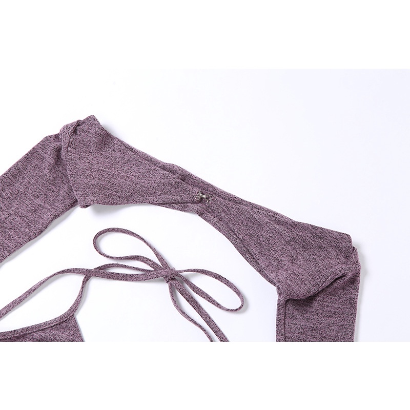 Áo Tank Top Tay Dài Thiết Kế Hở Lưng Quyến Rũ Cho Phái Nữ