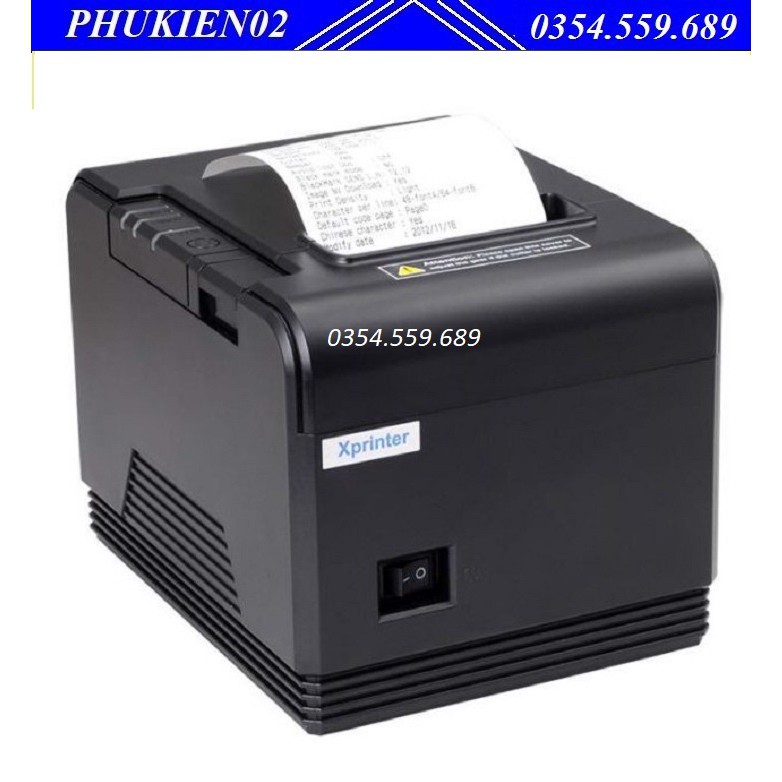 Máy in nhiệt XPrinter Q200 - Máy in hóa đơn, in bill nhiệt K80 mạng LAN Xprinter XP-Q200 - Máy In Hóa Đơn XPrinter Q200