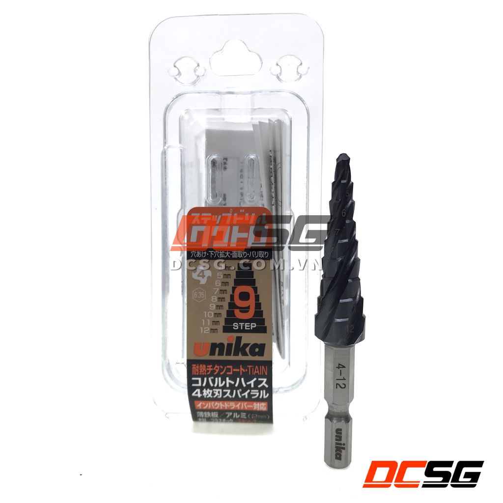 Mũi khoan tầng thép HSS-Cobalt phủ Titan Unika SPQ-412/ SPQ-422/ SPQ-633ST | DCSG