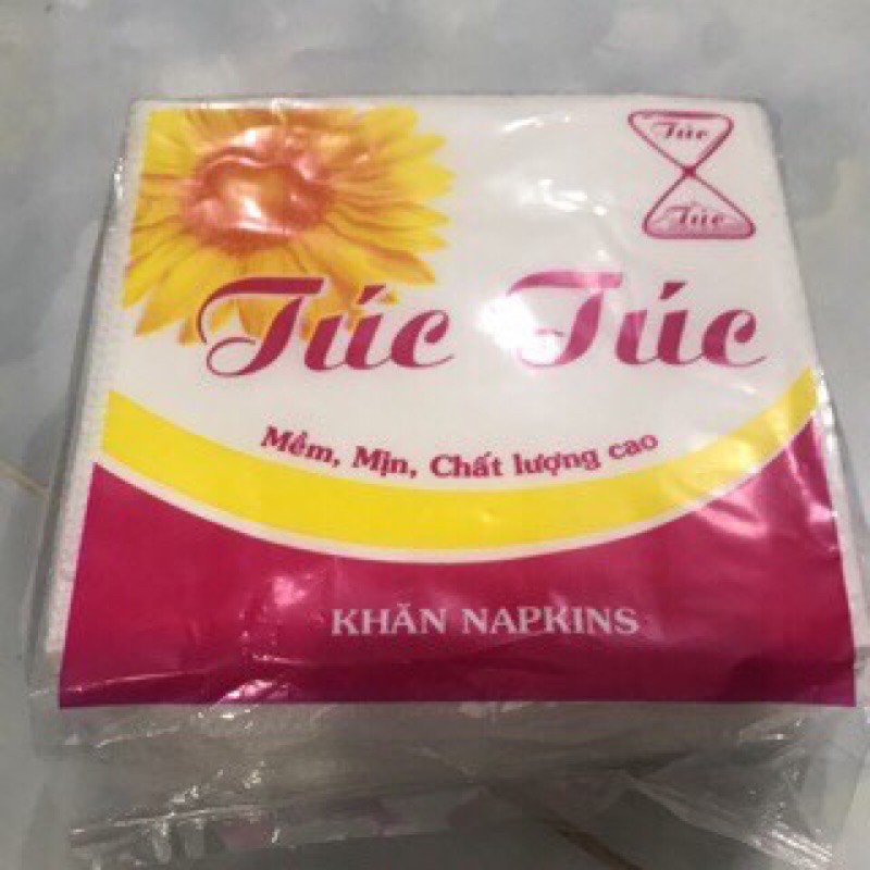 1 Gói giấy ăn đa năng Napkins Túc Túc 30x30mm