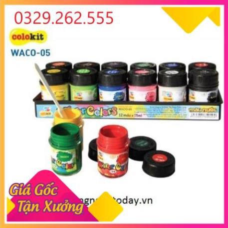 [Mã LIFEBOOK1 giảm 30K đơn 150K] (Sale Khủng) Màu nước Thiên Long WACO 05 ( 12 màu)