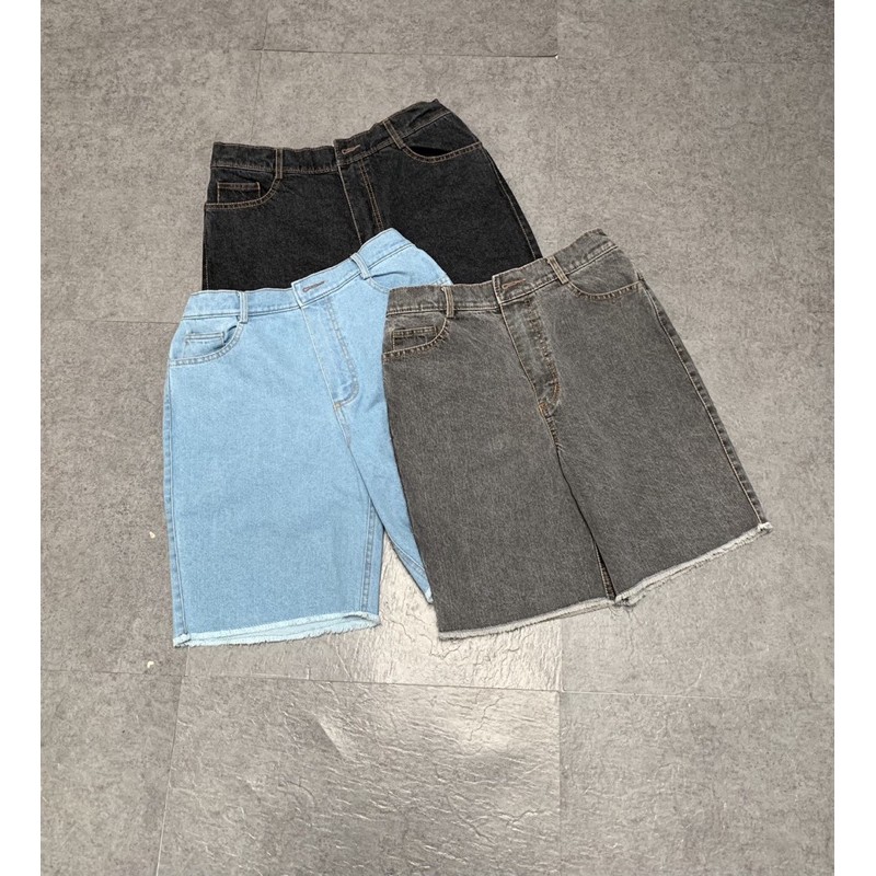 ✅Freeship✅ Quần ngố jean mềm. Hình cận vải shop chụp