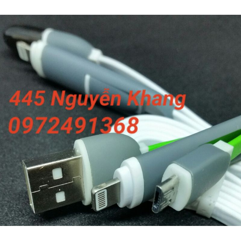Cab sạc 2 trong 1 Iphone và Android