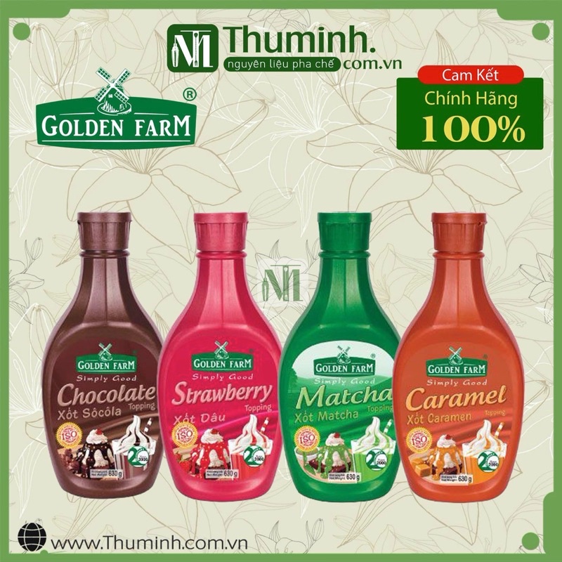 Sốt Golden Farm Có Đủ Hương Chai 630g