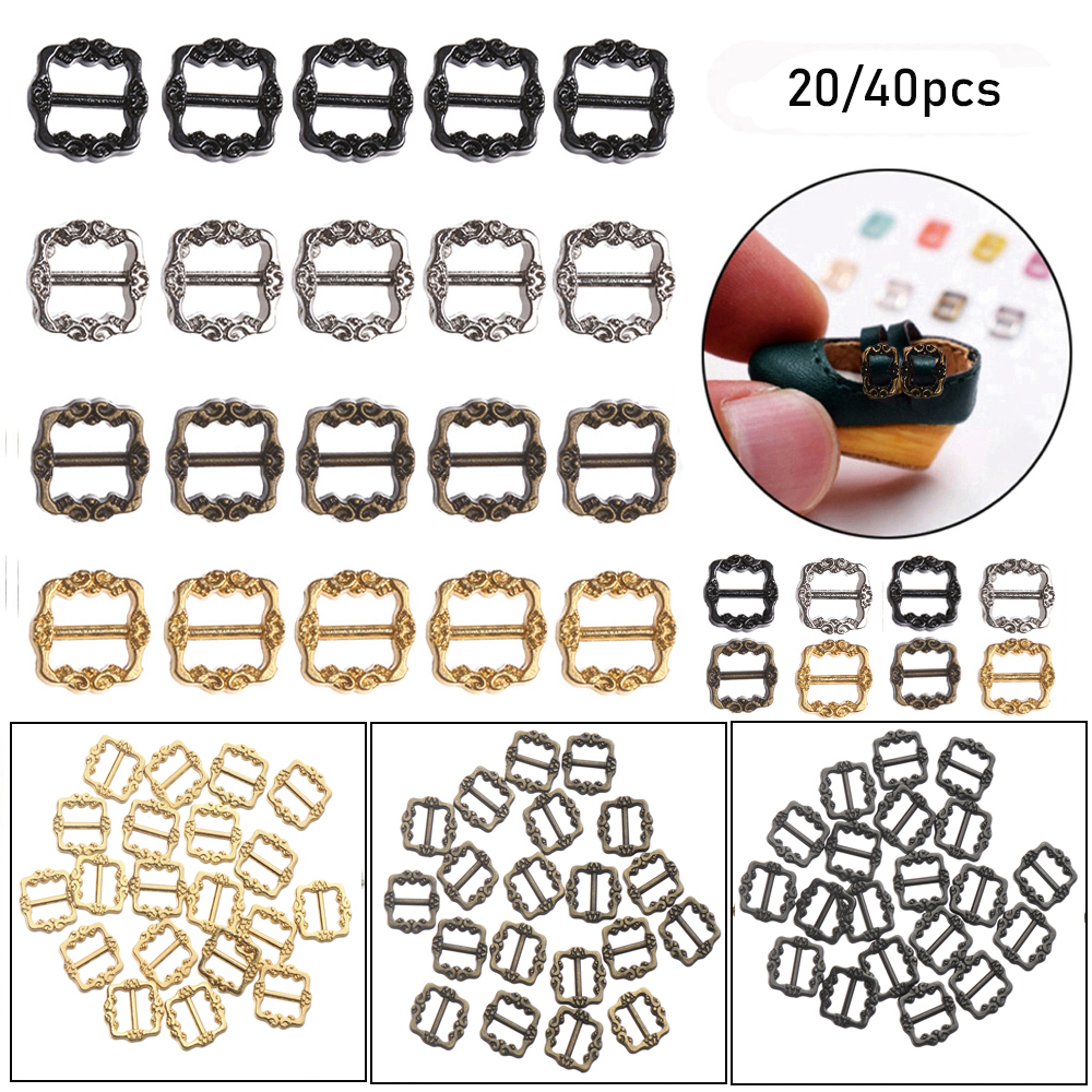 TRI Set 20 / 40 Nút Dây Đai An Toàn Mini 3.5mm / 7mm Diy Cho Búp Bê