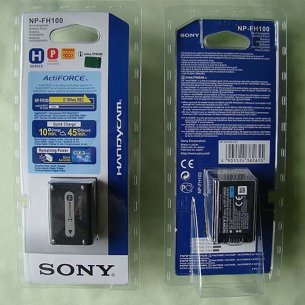 Bộ pin sạc thay thế Sony NP-FV100 - Hàng nhập khẩu