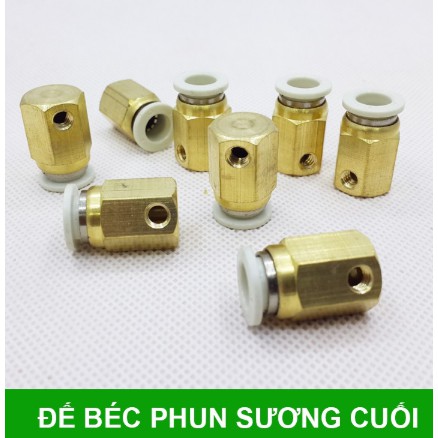 Đầu nối Béc phun sương ống phi 8 (đầu giữa và cuối)