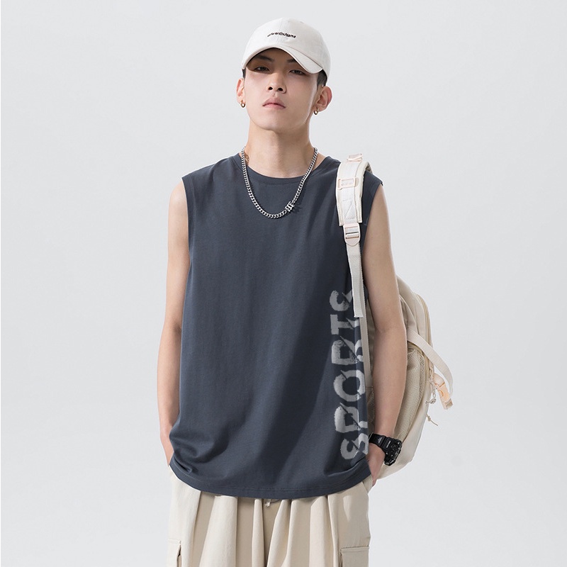 Áo thun nam ba lỗ FUNS Áo 3 lỗ nam mã TT2 cổ tròn TankTop form rộng sát nách tập gym co giãn mùa hè thu