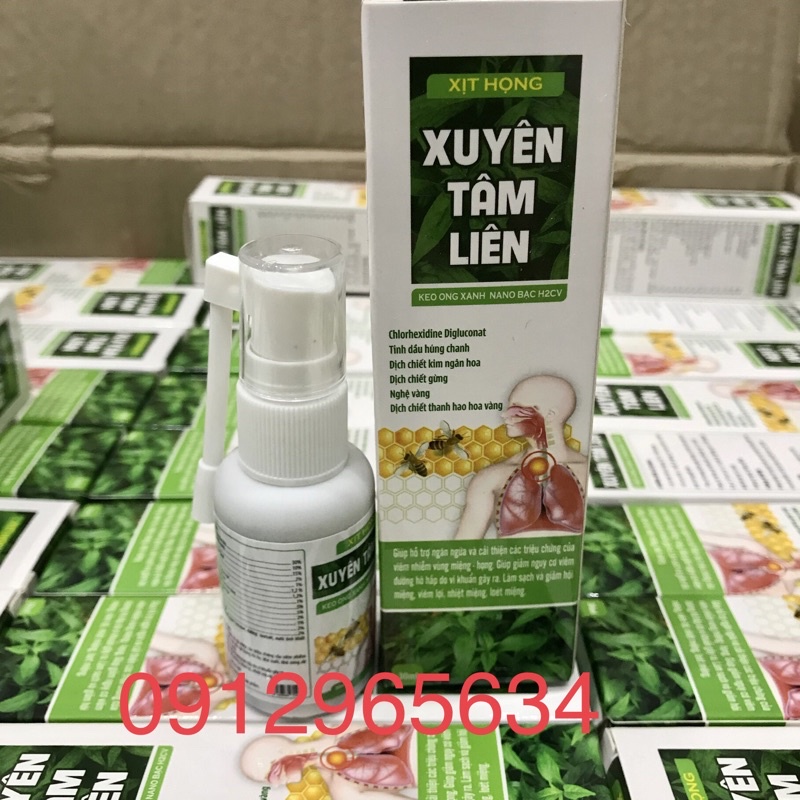 Xịt họng XUYÊN TÂM LIÊN KEO ONG XANH NANO hỗ trợ hô hấp khoẻ mạnh trong mùa dịch