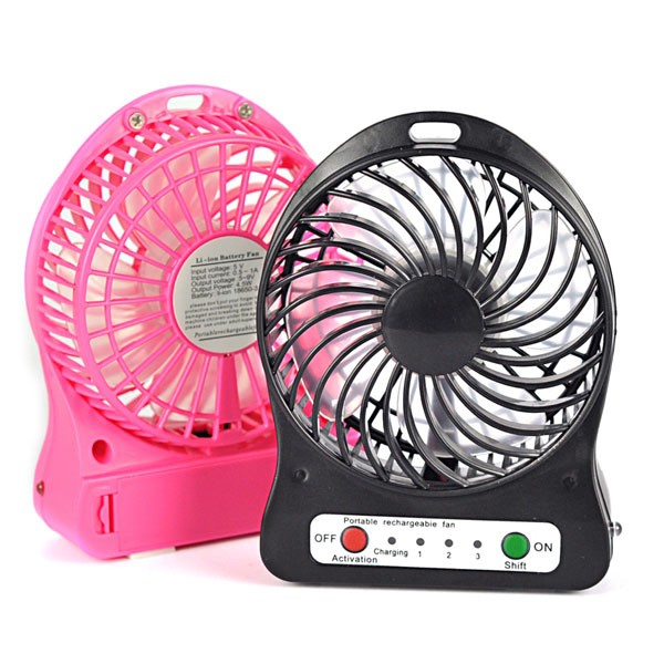 Siêu hot Quạt mini tích điện 3 cấp độ gió cực mát