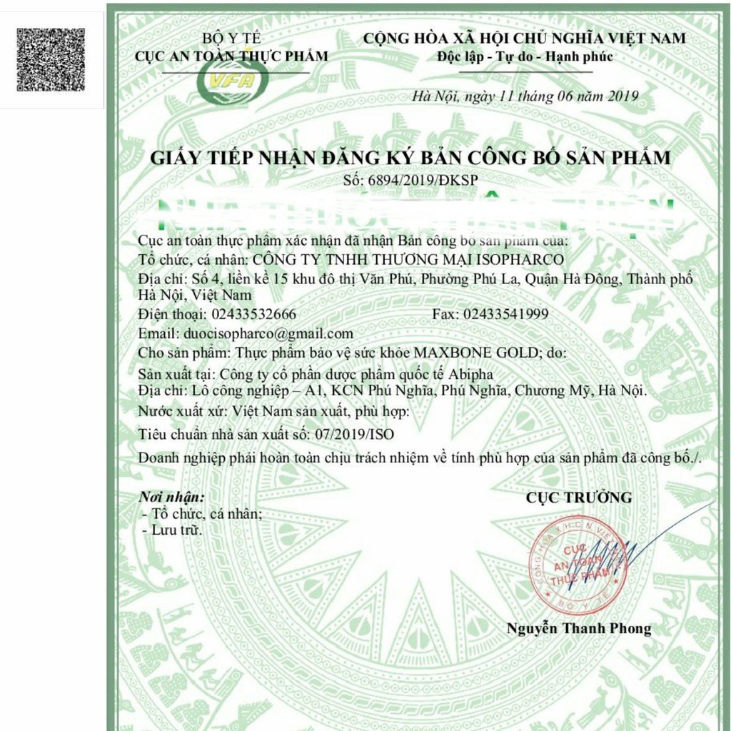 Maxbone Gold  - Hỗ trợ giảm đau xương khớp, thoái hóa khớp