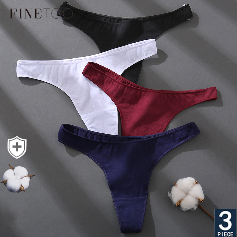 Set 3 Quần Lót Cotton 7 Màu Trơn Cho Nữ