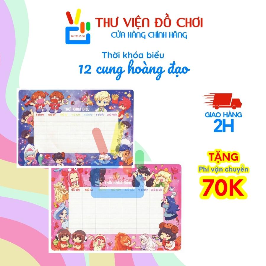 Thời khóa biểu Lớp Học Mật Ngữ - 12 Cung Hoàng Đạo - Thư Viện Đồ Chơi