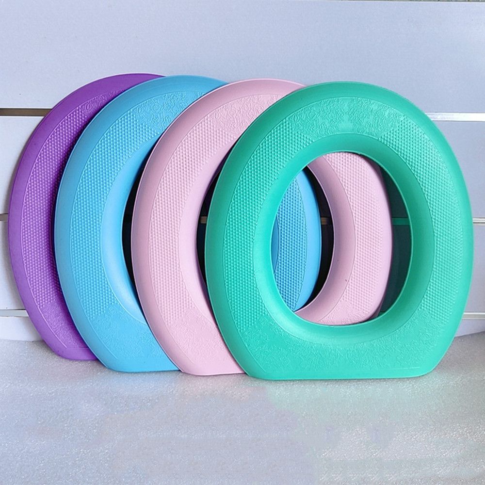 Vỏ bọc lót bệ ngồi bồn cầu bằng EVA hình chữ O màu trơn giữ ấm mùa đông hợp vệ sinh nhiều màu sắc tùy chọn