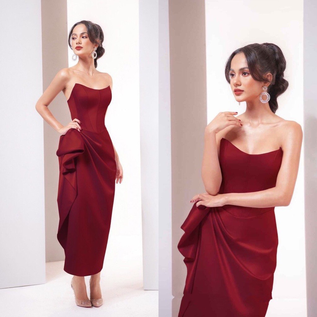 Đầm body cúp ngực phi lụa thiết kế cao cấp