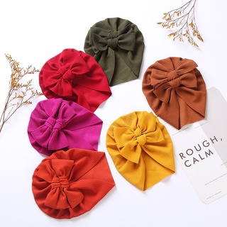 1 mũ turban thắt nơ đôi 36 màu dành cho bé trai bé gái