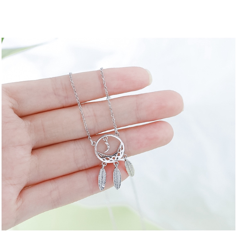 Dây chuyền mặt dreamcatcher mạ bạc 925 cho nữ