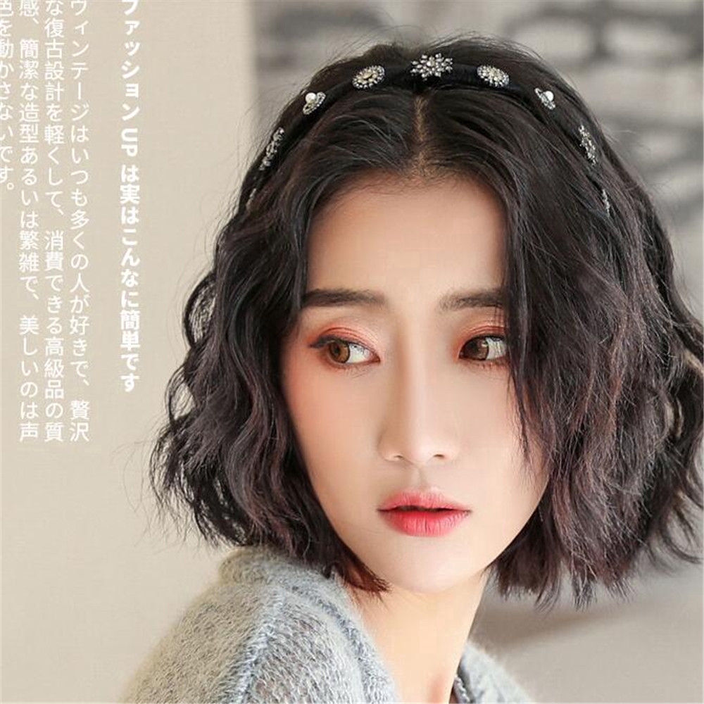 Băng Đô Cài Tóc Đính Đá Phong Cách Retro Cho Nữ