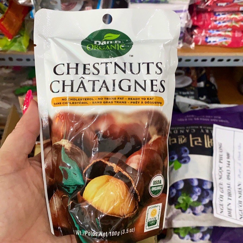 Hạt dẻ chesnut Organic100gr ( Đã tách HẾT VỎ)