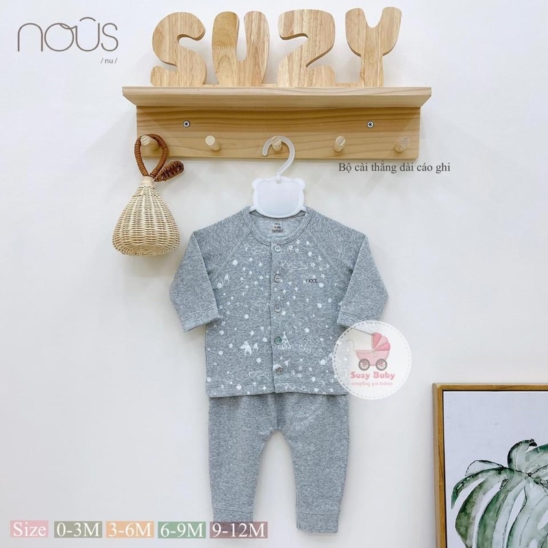 Bộ nỉ sơ sinh thu đông Nous