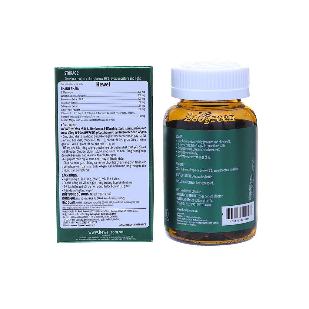 Hewel - Viên uống tăng cường chức năng gan (Hộp 30 viên) - cvspharmacy