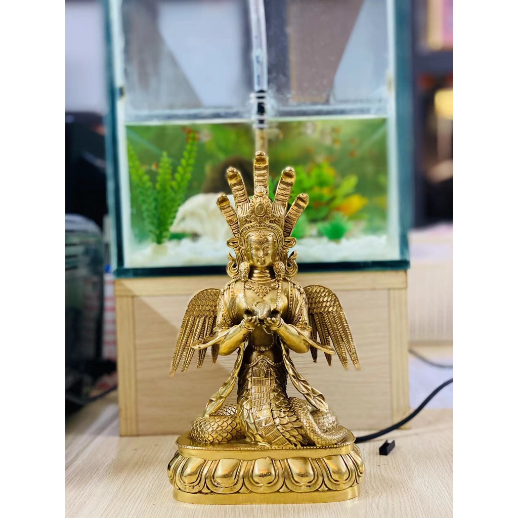 [PBMC]Tượng Naga đồng TB 25cm (Pho)