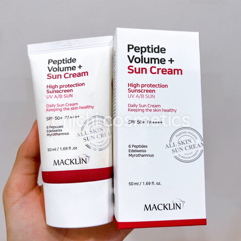Kem chống nắng quang phổ rộng Macklin 50ml chống lão hóa