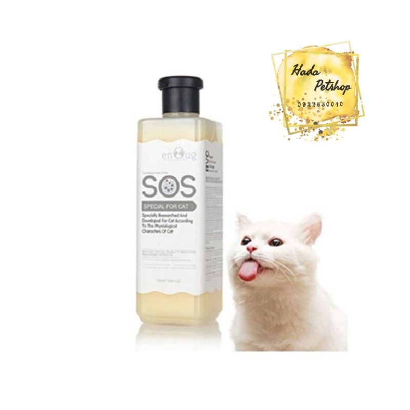 (Hada Petshop) (Bình Tân) Sữa tắm SOS cho mèo khử mùi hôi, dưỡng lông