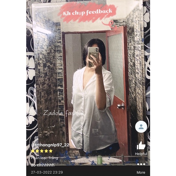 Áo sơ mi tay ngắn sọc dây quốc dân - Áo sơ mi đuôi tôm trắng sọc tay - Fom thụng hottrend