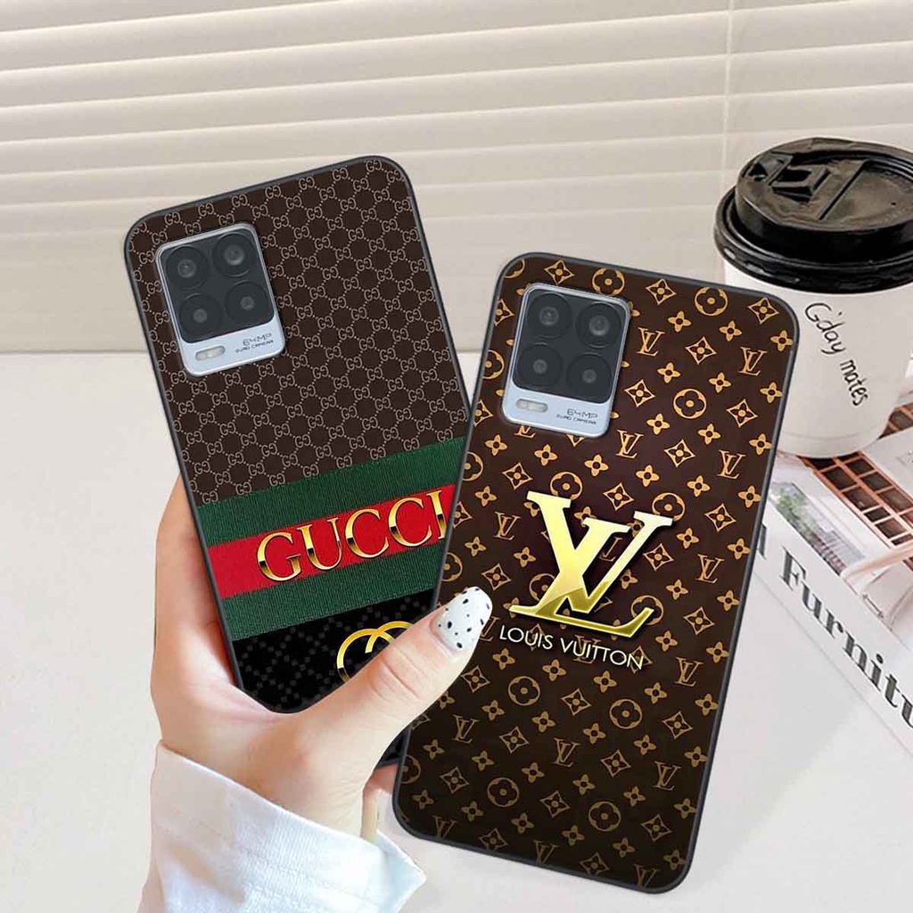 Ốp Realme 8 in hình thương hiệu L.V, N.I.K.E cá tính, đẳng cấp