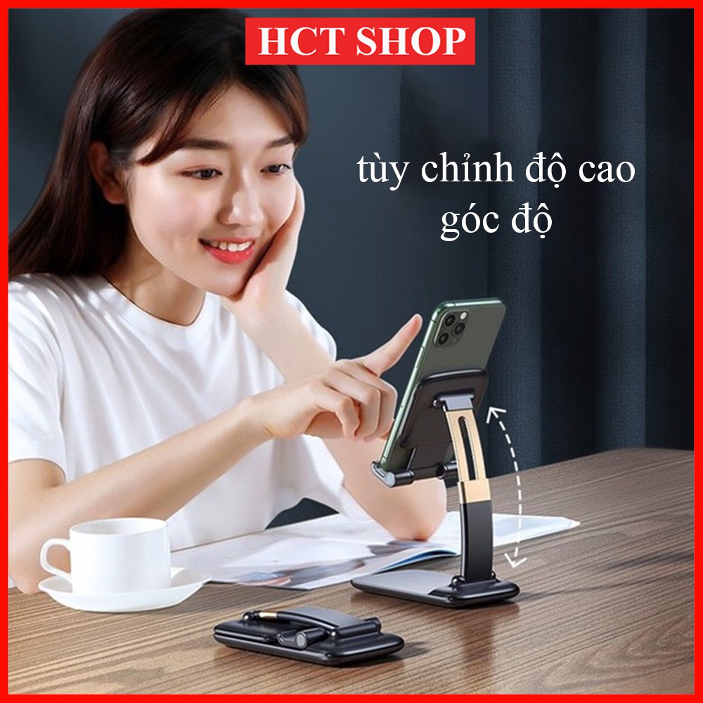 Giá đỡ điện thoại, ipad cao cấp, gấp gọn, tùy chỉnh góc độ thông minh