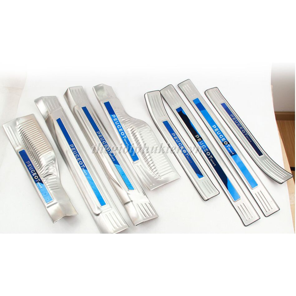 Bộ Ốp bậc, Nẹp bước chân Peugeot 3008 –  INOX( hàng cao cấp)