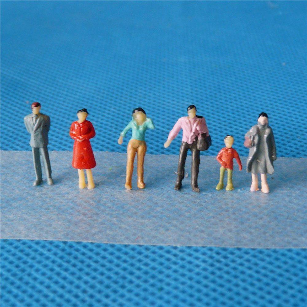 Bộ 100 Mô Hình Người Bằng Nhựa ABS Nhiều Màu Sắc Tỉ Lệ 1: 200 / 1: 100 / 1: 150 / 1: 75 / 1: 50