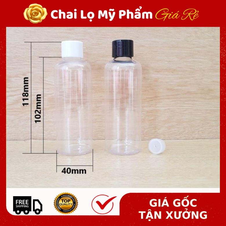 Chai Chiết Mĩ Phẩm ❤ RẺ VÔ ĐỊCH ❤ Chai nhựa pet Nắp Vặn đen 20ml,30ml,50ml,100ml chiết mỹ phẩm , phụ kiện du lịch