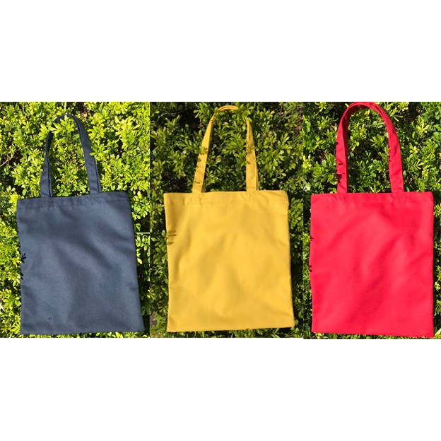 TÚI TOTE TRƠN VẢI CANVAS NHIỀU MÀU