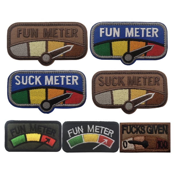 Patch_velcro đồng hồ đo tốc độ dán quần áo_ba lô